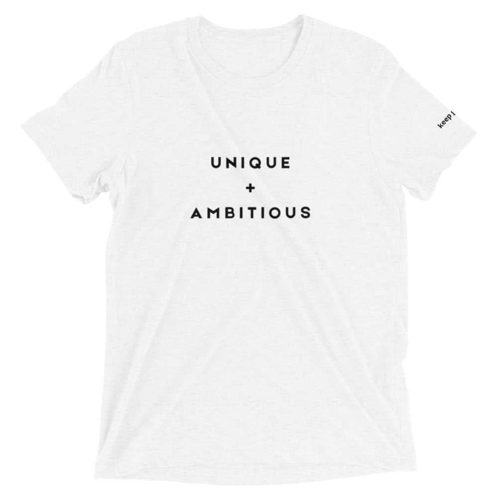 UNIQUE + AMBITIOUS Short sleeve t-shirt (white)