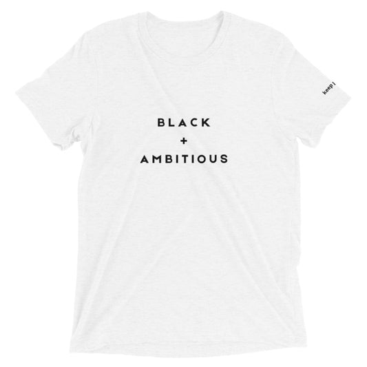 BLACK + AMBITIOUS Short sleeve t-shirt (white)