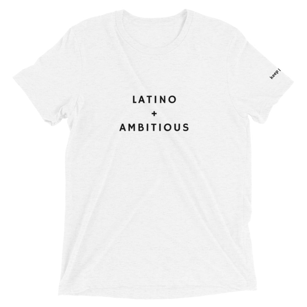 LATINO + AMBITIOUS Short sleeve t-shirt (white)